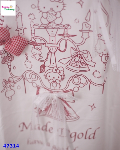 Áo thun trắng Hello Kitty DreamHouse