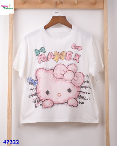 Áo thun trắng Hello Kitty MaEx