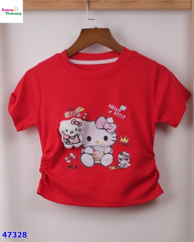 Áo Chaoboy đỏ Kitty bông