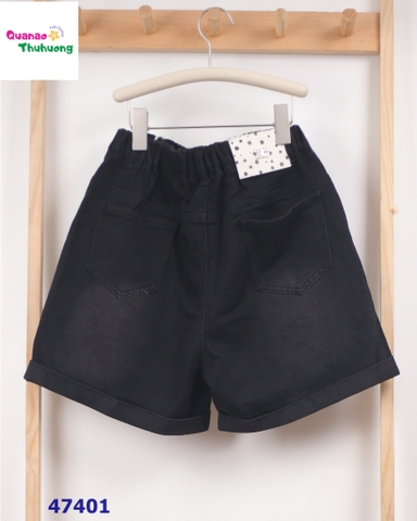 Quần short jean đen Miu