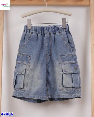 Short jean XSD xanh túi hộp có nút