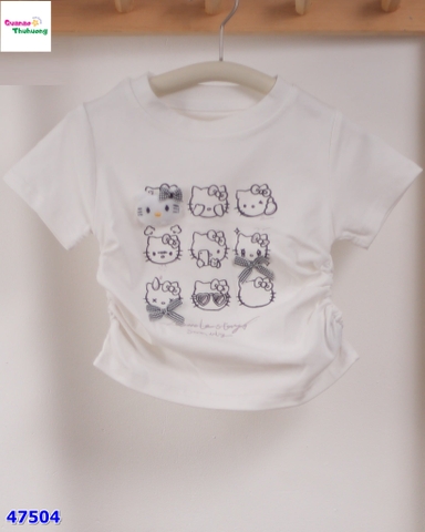 Áo trắng Hello Kitty