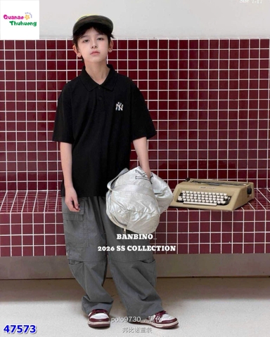 Áo polo Banbino đen NYC