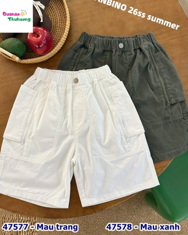 Quần short Banbino xanh rêu