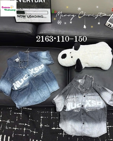 Áo sơ mi XSD xanh đậm nhạt