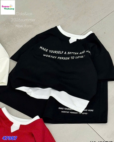 Bộ short Cola đen Make your self