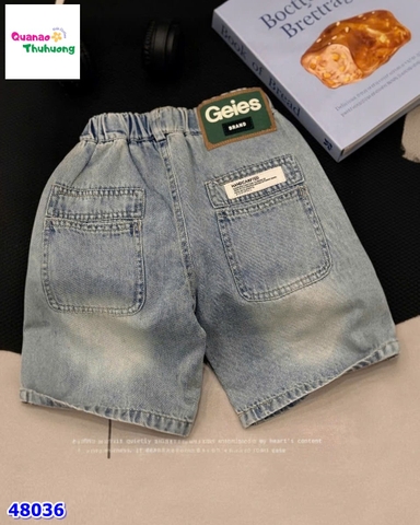 Quần short jean xanh Geies