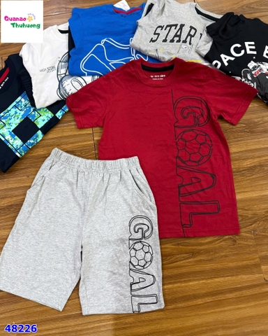 Bộ short thun đỏ GOAL