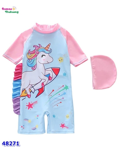 Bộ bơi liền xanh unicorn