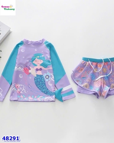 Set bộ bơi tím tiên cá & ốc
