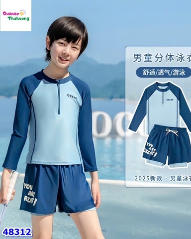 Set bơi Ylike xanh dương Great
