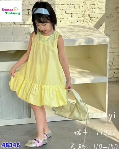 Đầm suông chữ A vàng