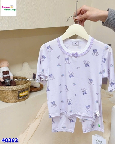 Bộ Tencel W tím Kuromi
