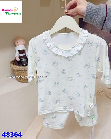 Bộ Tencel W kem Cinamoroll xanh