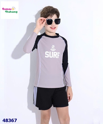 Bộ bơi dài tay xám Surf
