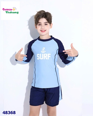 Bộ bơi dài tay xanh Surf