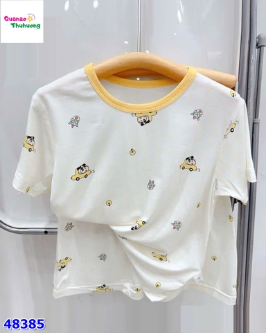 Bộ Tencel kem cậu bé Shin