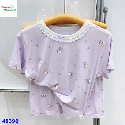 Bộ Tencel tím Kitty
