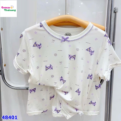 Bộ Tencel kem Kuromi