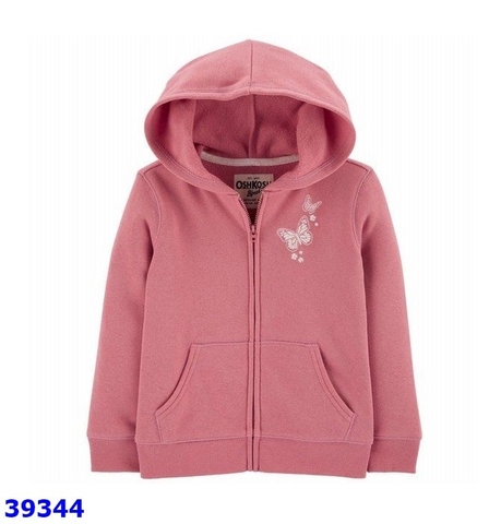Áo khoác OshKosh hồng thêu bướm - size 12m