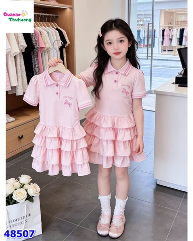 Đầm polo hồng ngựa