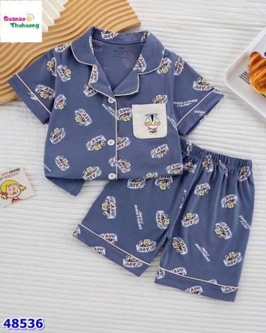 Bộ Pyjama đùi xanh siêu nhân