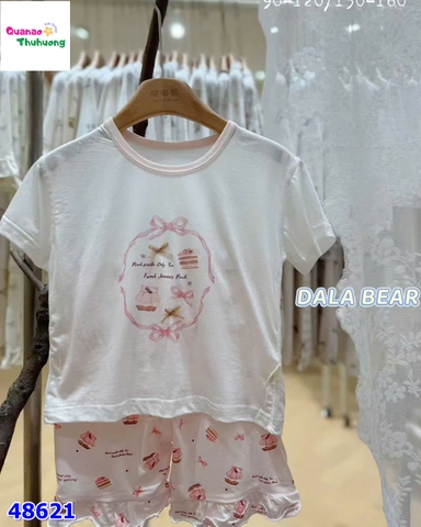 Bộ Tencel T kem nơ hồng