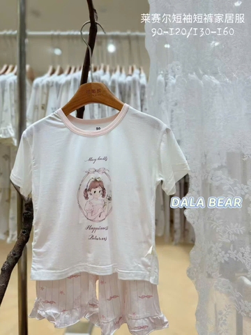 Bộ Tencel T kem cô gái May Bells