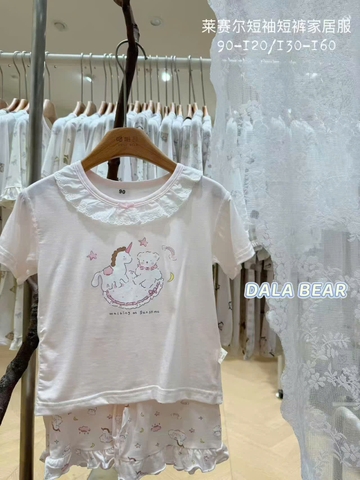 Bộ Tencel T hồng ngựa Pony