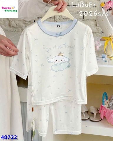 Bộ Tencel lửng trắng Cinnamoroll