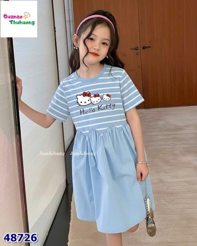 Đầm J&J sọc xanh Kitty
