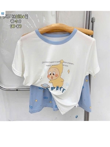 Bộ Tencel W kem em bé Space