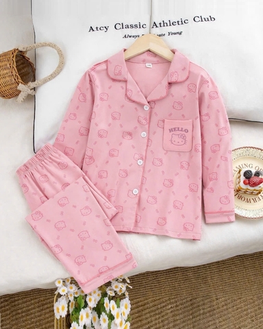 Pyjama dài hồng Kitty