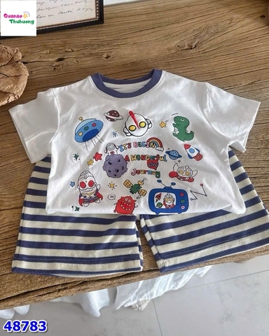 Set bộ trắng siêu nhân & khủng long