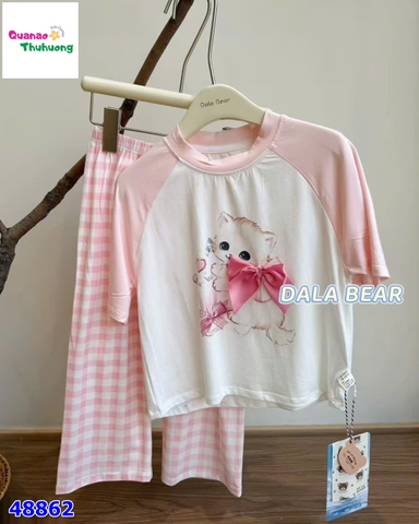Bộ lạnh Tobela trắng mèo tay hồng