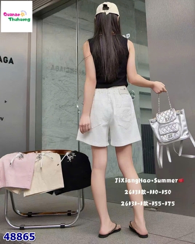 Quần short kaki trắng