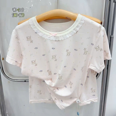 Bộ Tencel W hồng chú nai