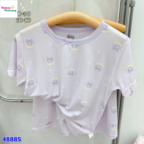 bộ Tencel W Tím Kuromi