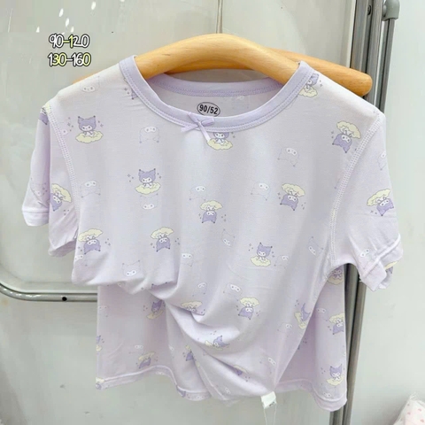 bộ Tencel W Tím Kuromi