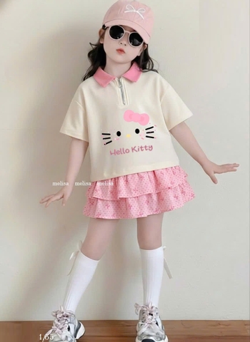 Set váy MLS Kitty hồng
