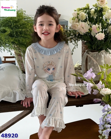 Bộ Tencel dài Honey trắng Elsa