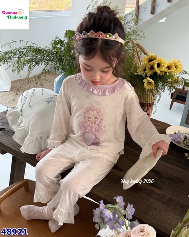 Bộ Tencel dài Honey trắng nàng tiên cá tím