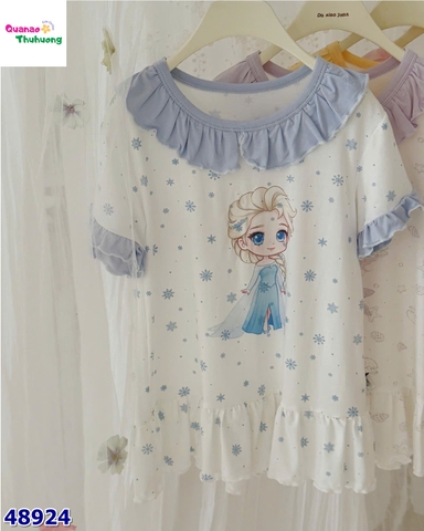 Đầm ngủ Honey trắng Elsa