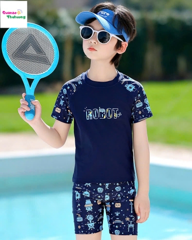 Bộ bơi xanh đậm Robot