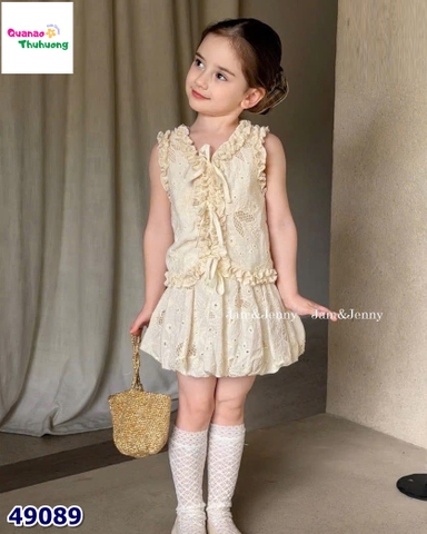 Set váy J&J kem dập hoa