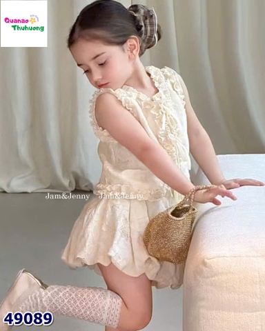 Set váy J&J kem dập hoa