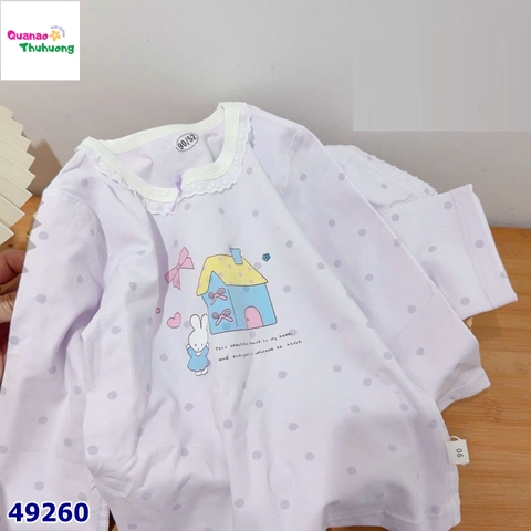 Bộ dài W nhà chấm bi tím