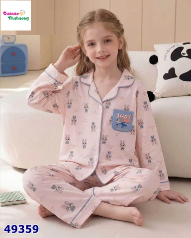 Pyjama Qke dài hồng thỏ Judy