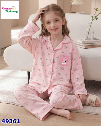 Pyjama Qke dài hồng Melody