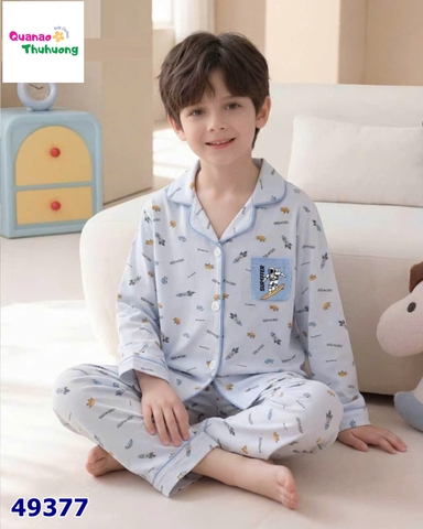 Pyjama Qke dài xanh phi thuyền